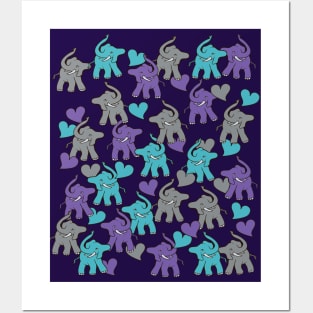 elephants Posters and Art